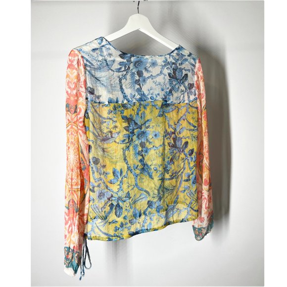 Colourful Sheer Blouse - Picture 2 of 4